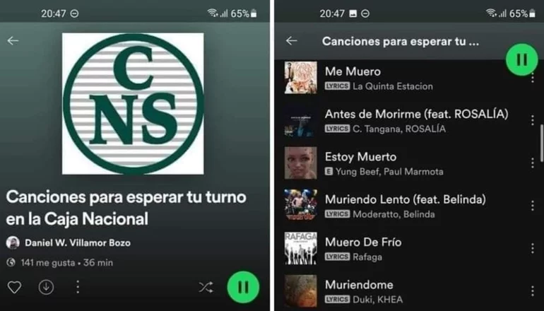Spotify la nueva tendencia para esperar turno en la CNS