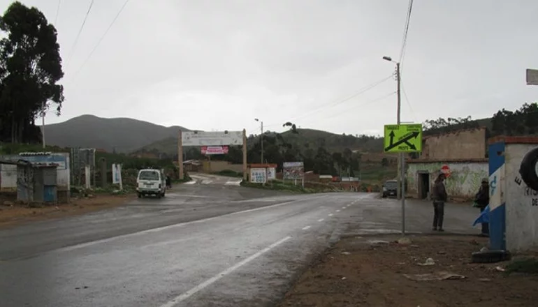 Red Uno_ Camino al municipio de Tarabuco donde se registró la violación.