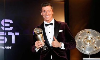 Robert Lewandowski gana el The Best FIFA 2021 por delante de Messi y Salah
