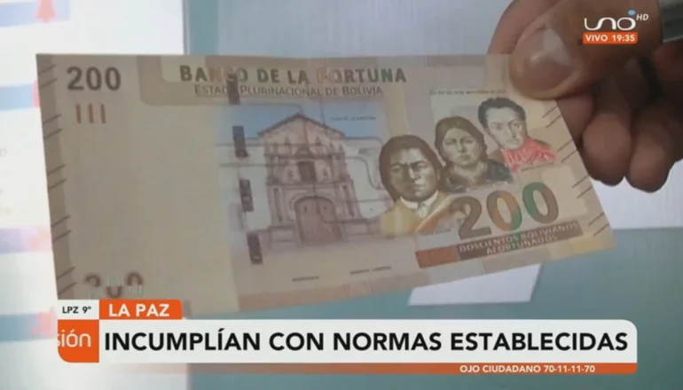 Decomisan 72 kilos de billetes de Alasitas en tamaño real por no cumplir las normas 
