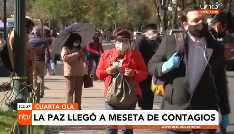 La Paz ingresa oficialmente a la meseta de contagios de Covid-19