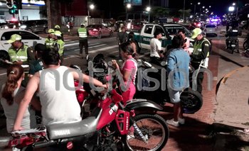 Policía interviene carreras clandestinas en la avenida Cristo Redentor