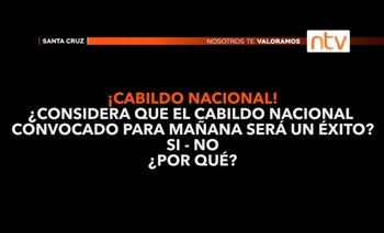 ¿Considera que el cabildo nacional convocado para mañana será un éxito?