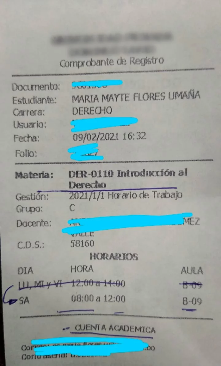 Red Uno-Bolivia-Noticias-Espectáculos-Mayte-Flores-empezó-universidad-estudiará-carrera-Derecho-2