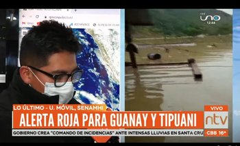 Senamhi emite alerta roja por desborde de ríos en el norte de La Paz	