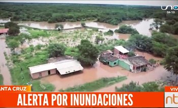 Intensas lluvias tienen bajo el agua a 17 municipios en Santa Cruz 