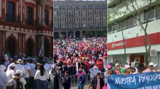 En distintas partes de México, miles marchan en defensa de la democracia - Red Uno de Bolivia
