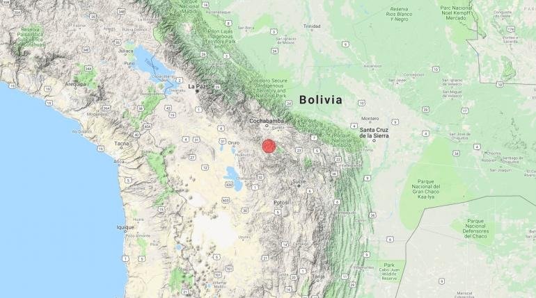 Temblor de 6.3 sacude el centro de Bolivia