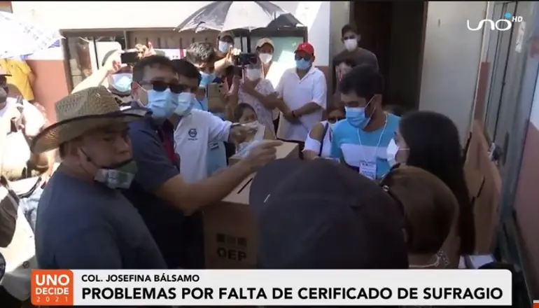 La falta de material de sufragio retrasó la votación en el Josefina Bálsamo