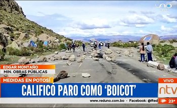 Gobierno calificó como boicot el paro en Potosí por obras y ley del litio