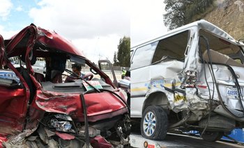 Once personas heridas tras accidente en la Autopista La Paz – El Alto 