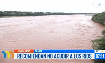 Crecida de ríos mantiene en doble alerta a Santa Cruz