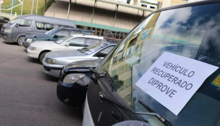 Diprove devuelve 133 vehículos robados en Santa Cruz