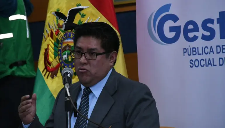 Gerente General de la Gestora Pública de la Seguridad Social de Largo Plazo, Jaime Durán. Foto: APG
