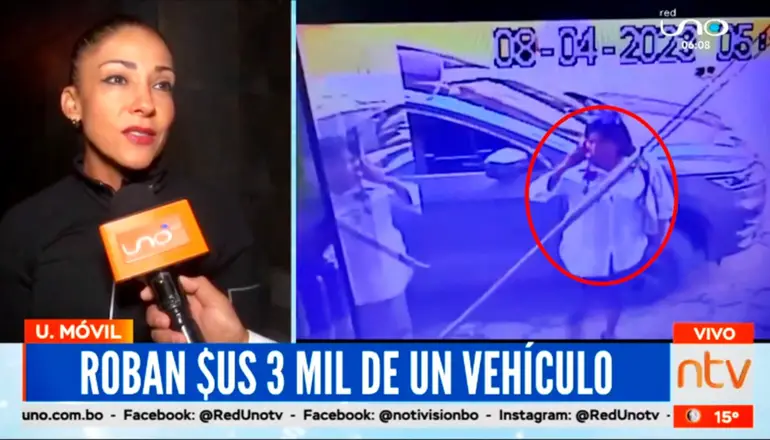 La víctima de robo relató que dejó su vehículo estacionado afuera de su negocio