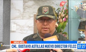 Gustavo Astillas, asume como nuevo director de la Felcc en Santa Cruz 