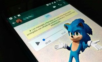 WhatsApp: Así se puede enviar audios con la voz de Sonic