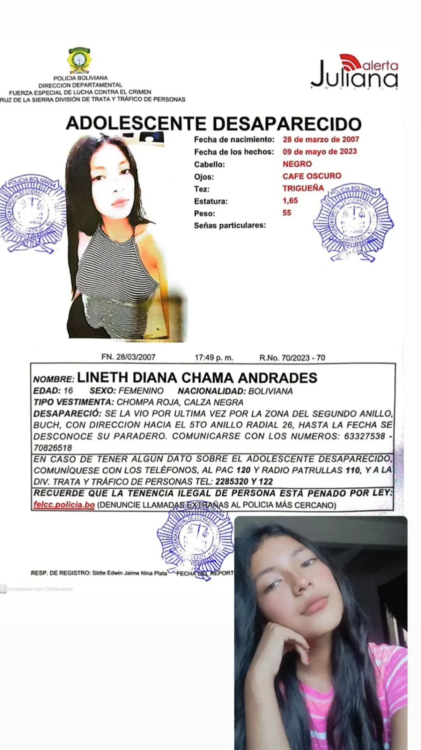 Adolescente de 16 años desaparece misteriosamente