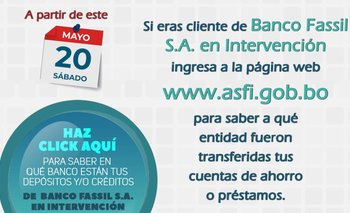La página de ASFI se satura a pocas horas de habilitar consultas para exclientes de Fassil