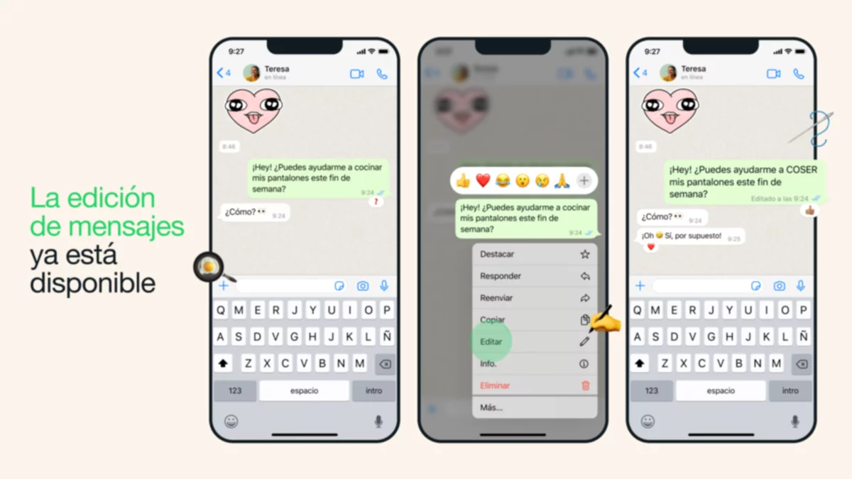 WhatsApp lanza una de las funciones más esperadas: editar mensajes enviados