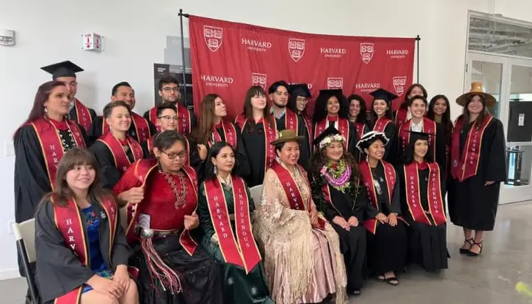Sharoll Fernández Siñani es una joven paceña que se graduará este jueves de la maestría de políticas de educación y análisis en Harvard. Foto:RRSS