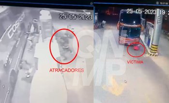 Video: Surgen nuevas imágenes del atraco a un surtidor, que resultó con un herido de bala