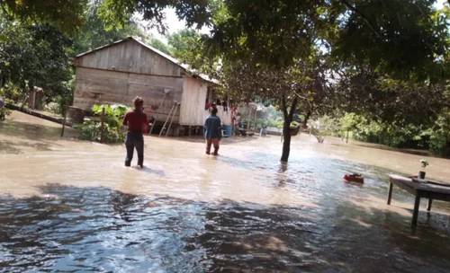 Rebalse del río Ichilo inundó varias comunidades en Yapacaní