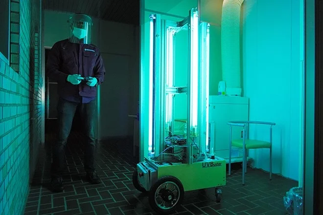 Robot UV Buster elimina el Covid-19 de toda superficie