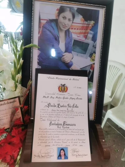 Título post mortem de Plácida Isla