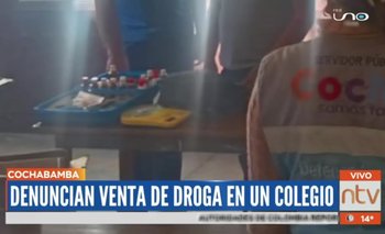 Estudiante ofrecía sustancias controladas a sus compañeros en un colegio en Cochabamba
