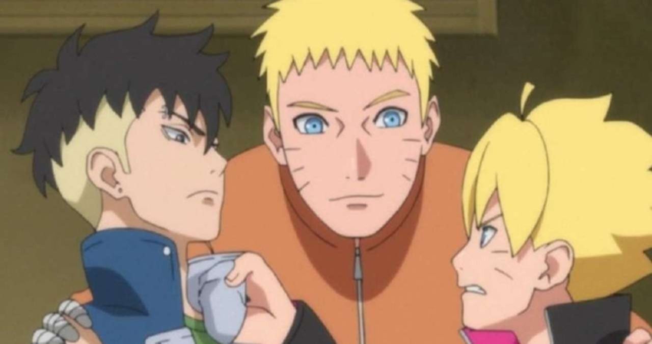 Naruto y Boruto juntos en una misma escena, Anime