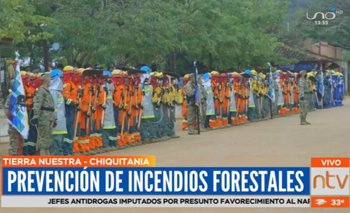 Se realiza caravana de prevención de incendios forestales en la Chiquitania