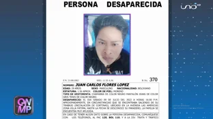 Buscan a Juan Carlos Flores López de 29 años, desapareció el pasado 9 de julio - Red Uno de Bolivia Buscan a Juan Carlos Flores López de 29 años, desapareció el pasado 9 de julio - Red Uno de Bolivia