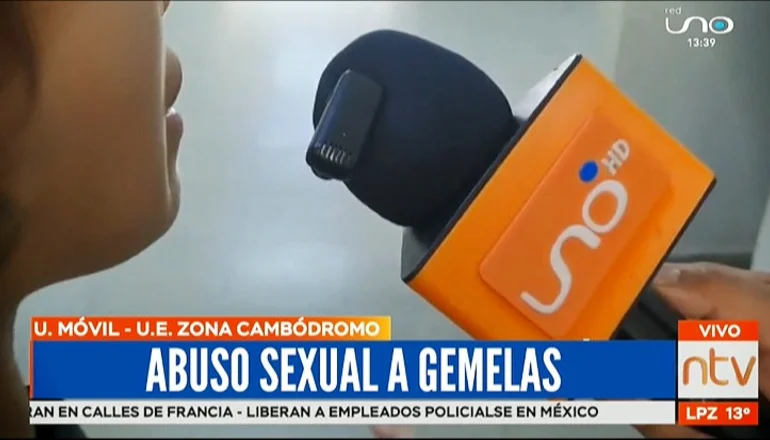 Denuncian violación y abuso sexual a gemelas de 7 años en un colegio de Santa Cruz. FOTO: Captura video.