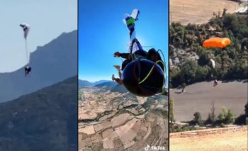 [Video] Paracaidista escapa de la muerte a segundos de llegar al suelo