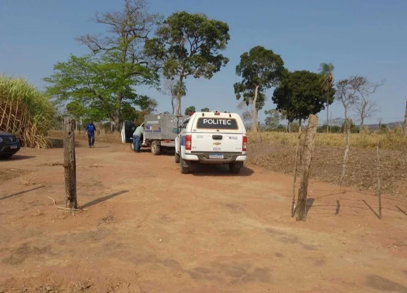 Ubicación del cuerpo de la víctima en un potrero en el municipio de Curvelândia