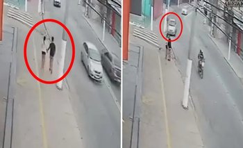 Video: conductor ebrio arrolló a una pareja mientras se besaba en la calle 