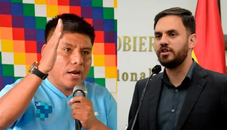 Senador, Leonardo Loza-Ministro de Gobierno, Eduardo Del Castillo