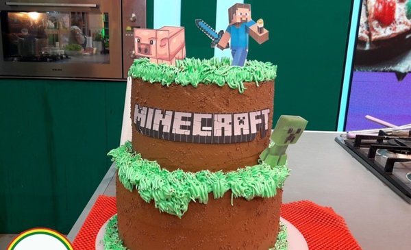 Torta MineCraft - Red Uno de Bolivia