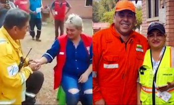 ¡El amor en medio del fuego en Roboré! Bombero le pide matrimonio a una voluntaria [VIDEO]