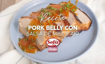 Pork Belly con salsa de miel y ajo