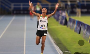 David Ninavia ‘voló’ en los 5.000 metros del sudamericano U-23 disputado en Brasil, ganó la medalla de oro