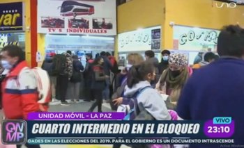 Declaran cuarto intermedio hasta el lunes en el bloqueo de la carretera La Paz - Oruro