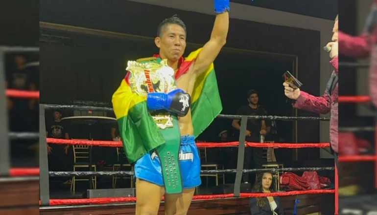 El boliviano Marcos Vásquez se consagra campeón mundial de muay thai en Estados Unidos 