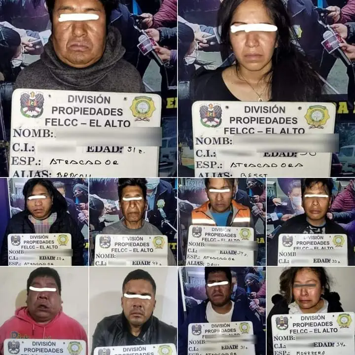 La Policía desarticuló una peligrosa banda de delincuentes en El Alto