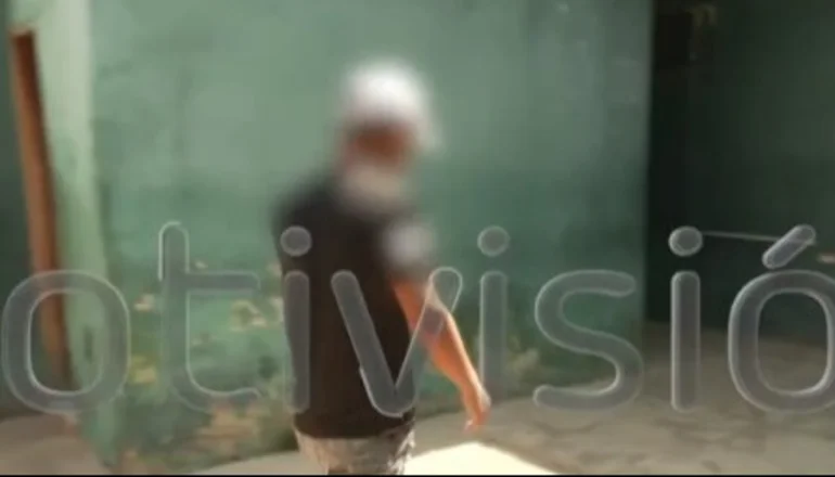 Militar en dependencias de la fiscalía del municipio de Cabezas