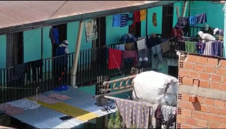 Breve vista de los predios del penal de San Pedro del departamento de Oruro.