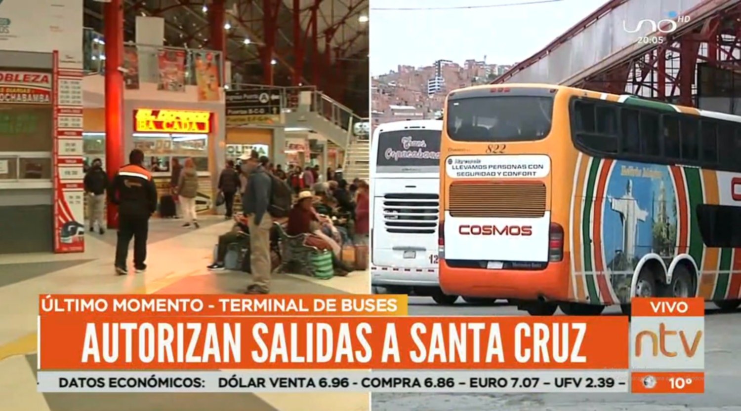 Autorizan viaje v a terrestre de La Paz a Santa Cruz Red Uno de