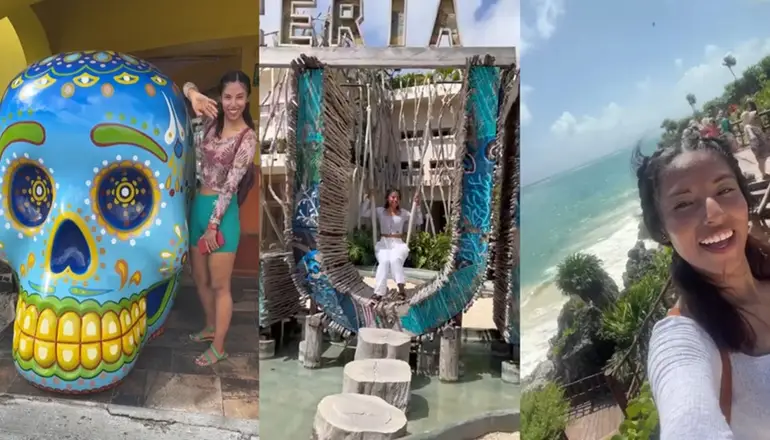 "¡Hasta pronto México mágico!": Así se despidió la tiktoker Albertina Sacaca