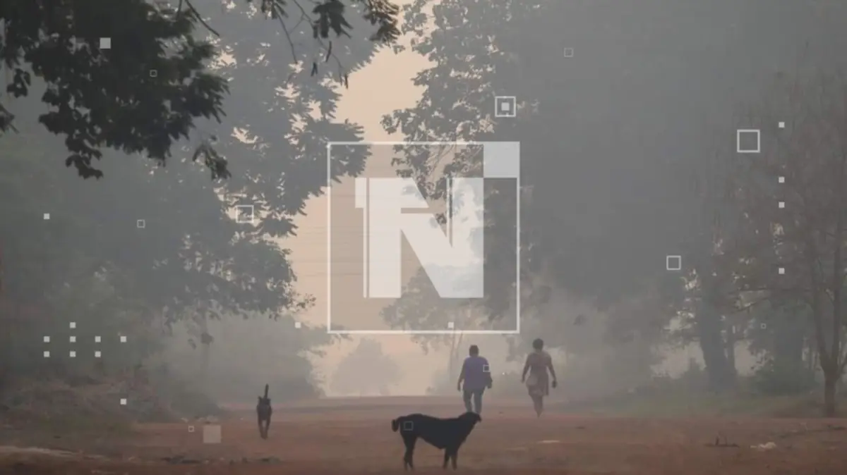 Los incendios provocan que los pobladores de San Ignacio de Velasco tengan que respirar un aire contaminado. (Foto: Magaly Benquique, periodista Red Uno)